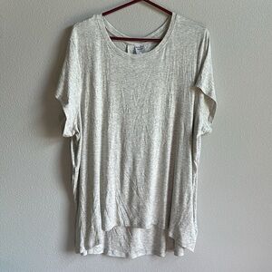 Athleta XL Tall “With ease tee”. Light Gray Heather Rib